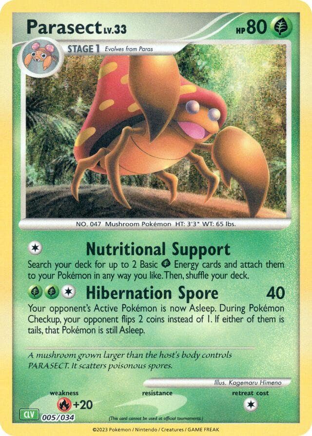 Parasect #5 — Pokemon TCG Classic: Venusaur Deck