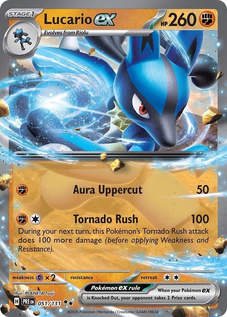 Lucario ex #51 — Pokemon Prismatic Evolutions