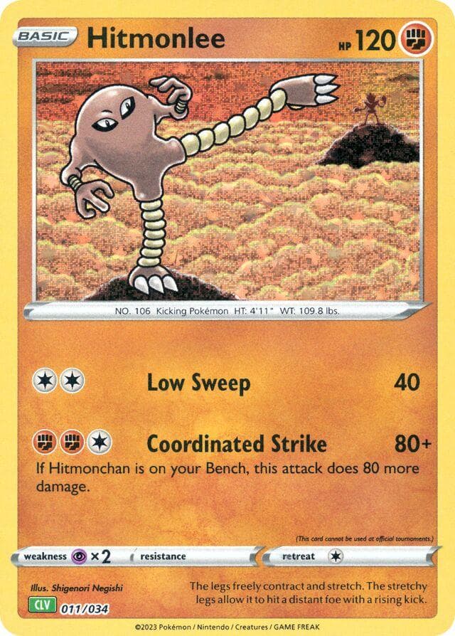 Hitmonlee #11 — Pokemon TCG Classic: Venusaur Deck