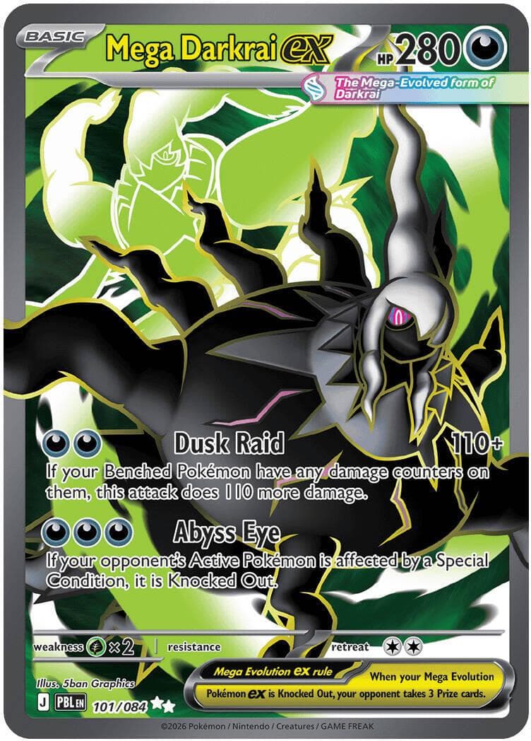 Mega Darkrai ex #101 — Pokemon Pitch Black