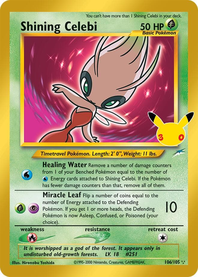 Shining Celebi #106 — Pokemon 30th Celebration