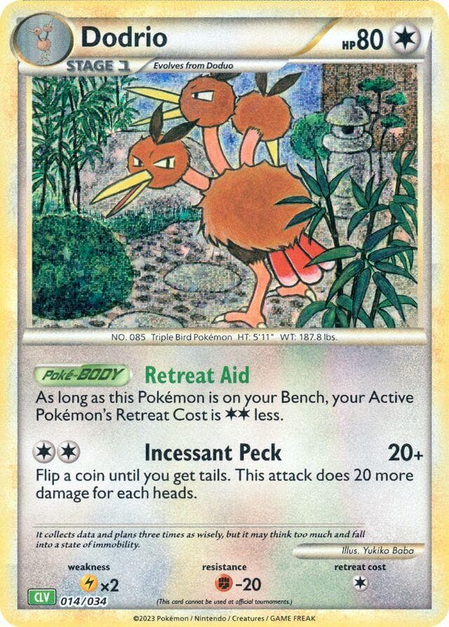 Dodrio #14 — Pokemon TCG Classic: Venusaur Deck