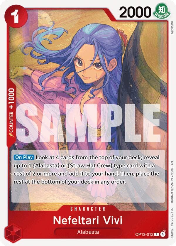 Nefeltari Vivi OP13-012 — One Piece Carrying on His Will
