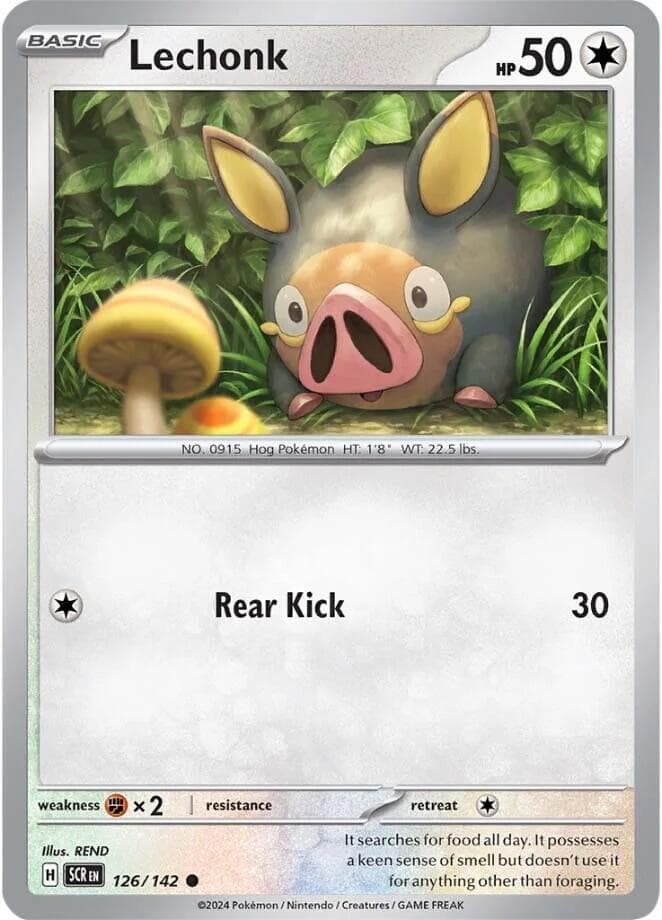 Lechonk #126 — Pokemon Stellar Crown