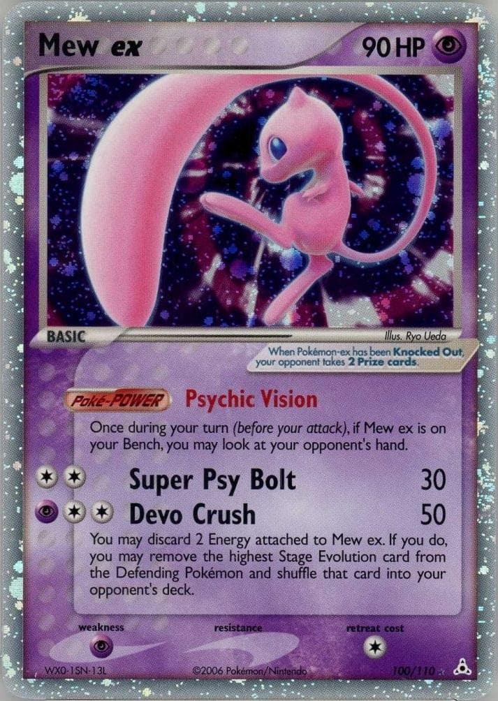Mew EX #100 — Pokemon Holon Phantoms
