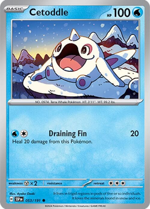 Cetoddle #53 — Pokemon Surging Sparks
