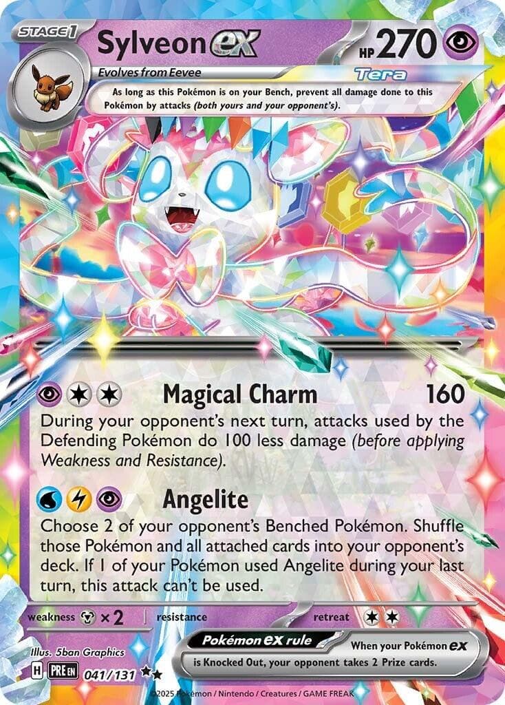 Sylveon ex #41 — Pokemon Prismatic Evolutions