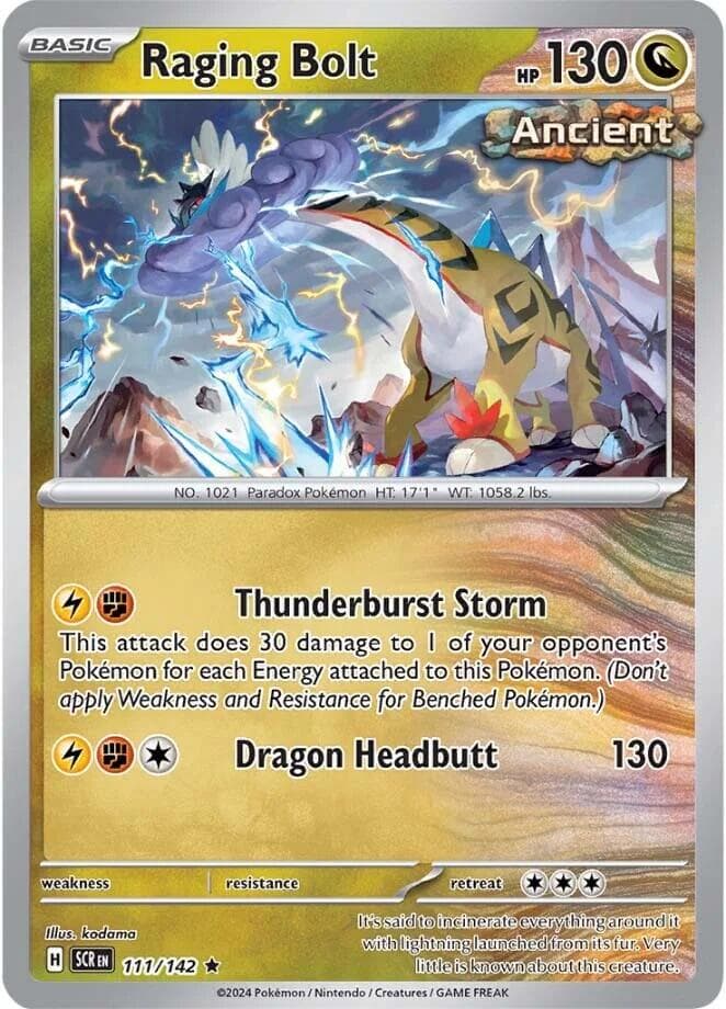 Raging Bolt #111 — Pokemon Stellar Crown