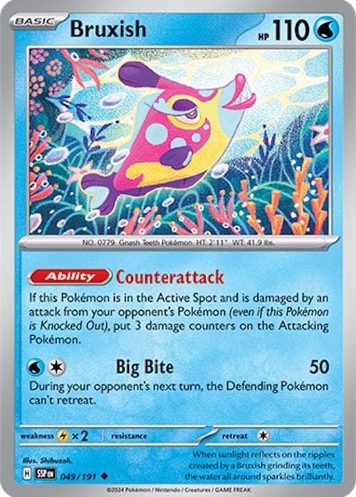 Bruxish #49 — Pokemon Surging Sparks