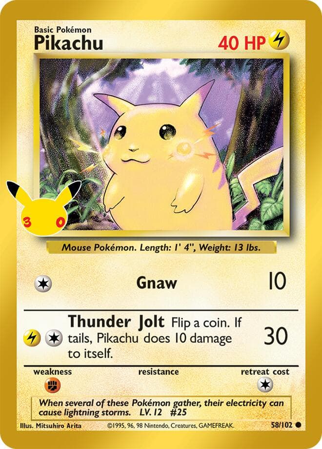 Pikachu #58 — Pokemon 30th Celebration