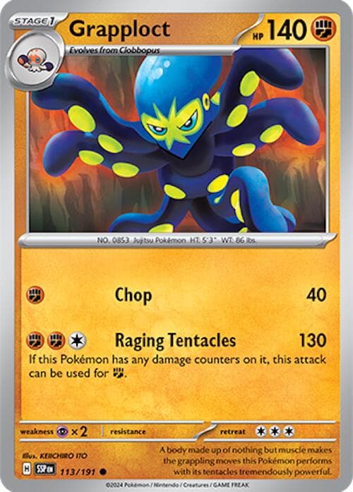 Grapploct #113 — Pokemon Surging Sparks