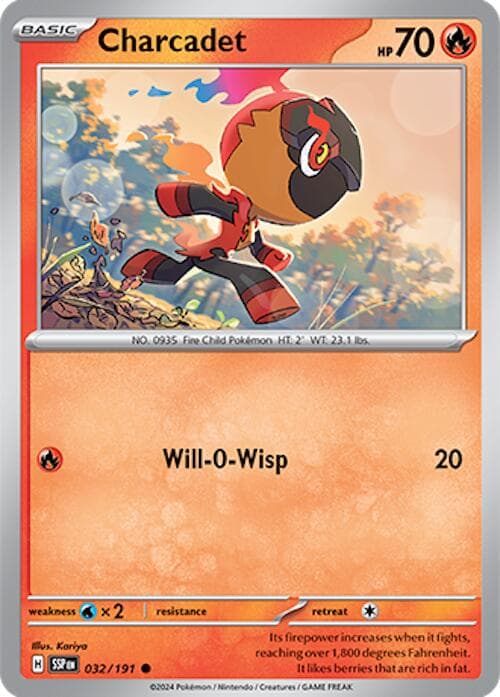 Charcadet #32 — Pokemon Surging Sparks
