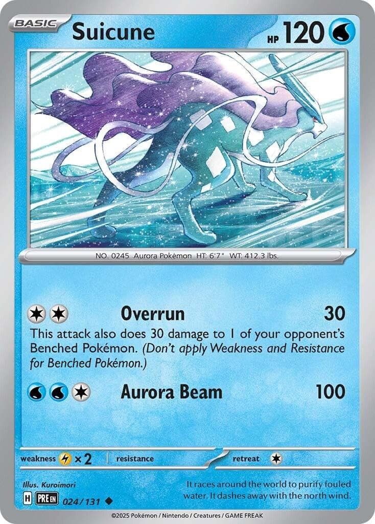 Suicune #24 — Pokemon Prismatic Evolutions