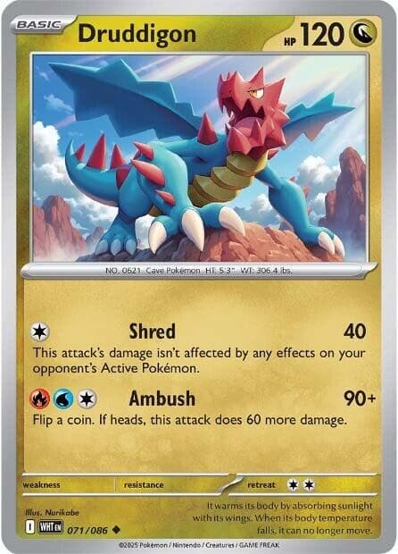Druddigon #71 — Pokemon White Flare