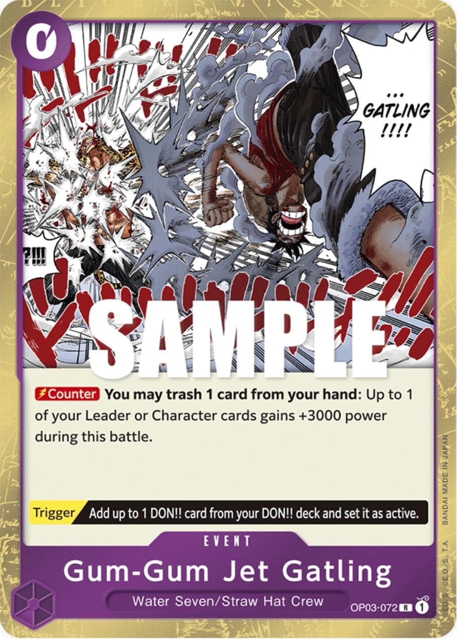 Gum-Gum Jet Gatling OP03-072 — One Piece Pillars of Strength