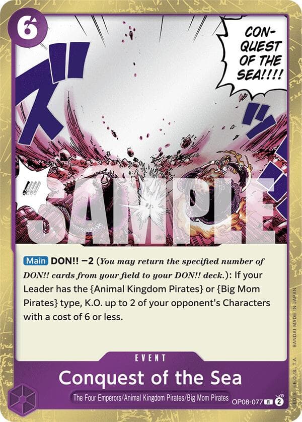 Conquest of the Sea OP08-077 — One Piece Two Legends