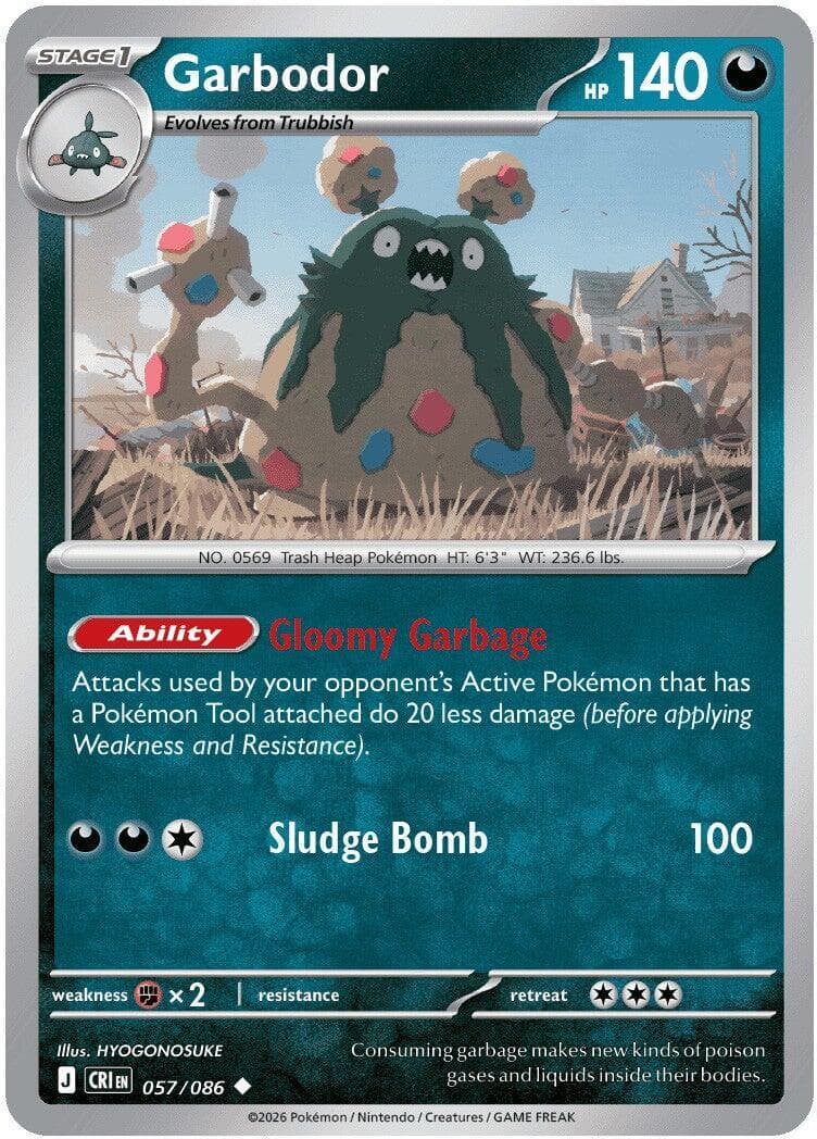Garbodor #57 — Pokemon Chaos Rising
