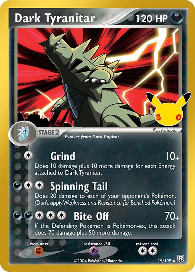 Dark Tyranitar #19 — Pokemon 30th Celebration