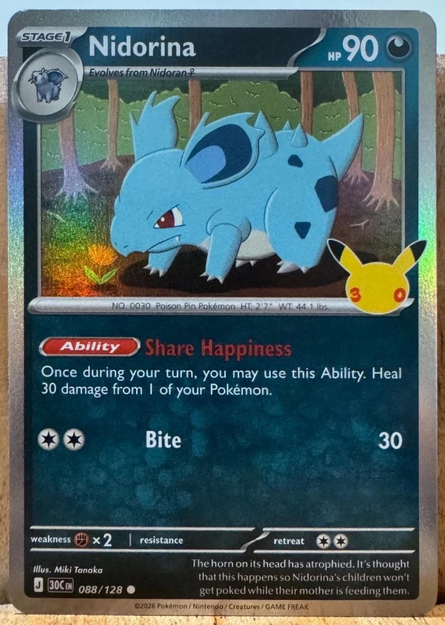 Nidorina #88 — Pokemon 30th Celebration