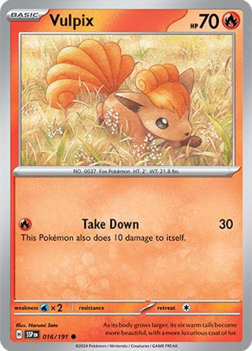 Vulpix #16 — Pokemon Surging Sparks