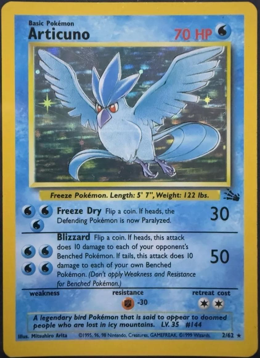 Articuno #2 — Pokemon Fossil
