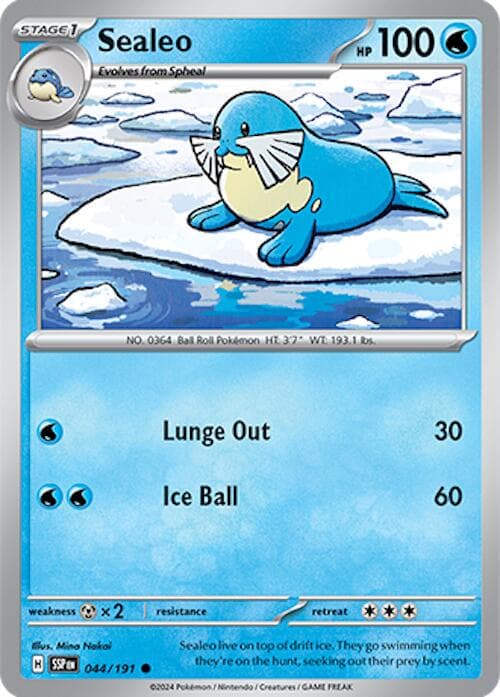 Sealeo #44 — Pokemon Surging Sparks