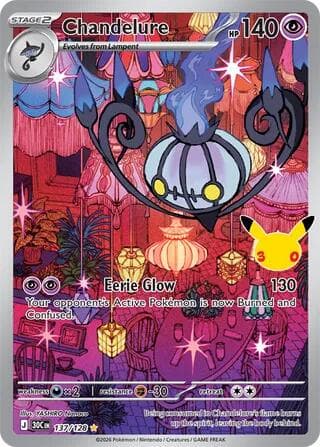 Chandelure #137 — Pokemon 30th Celebration