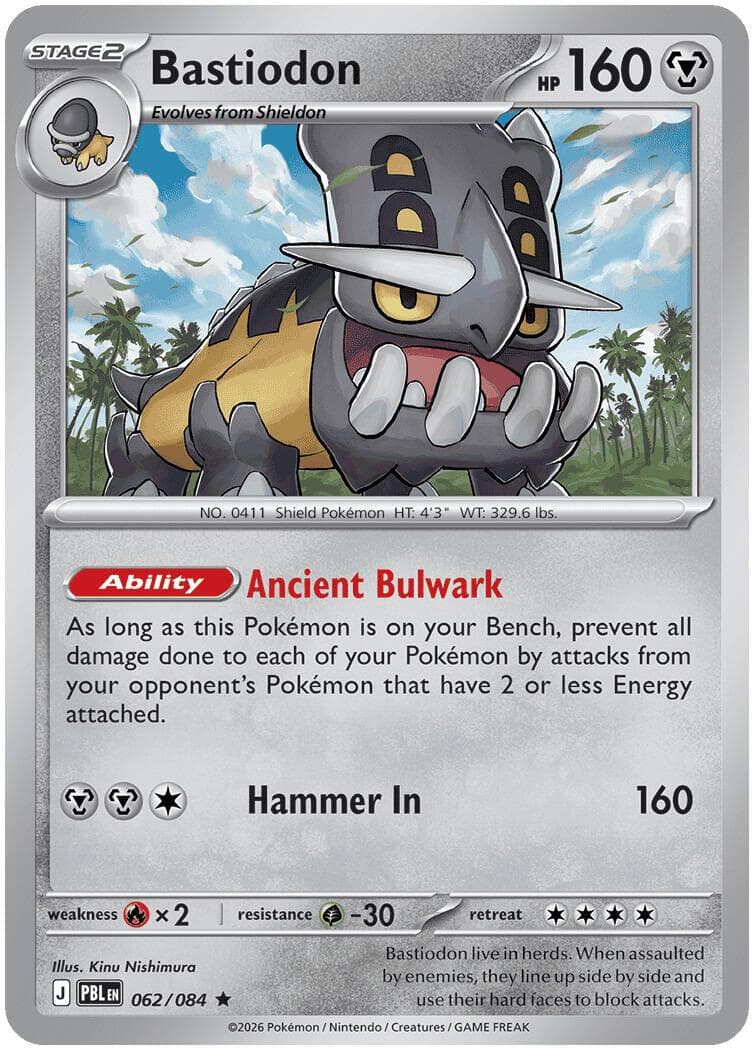 Bastiodon #62 — Pokemon Pitch Black