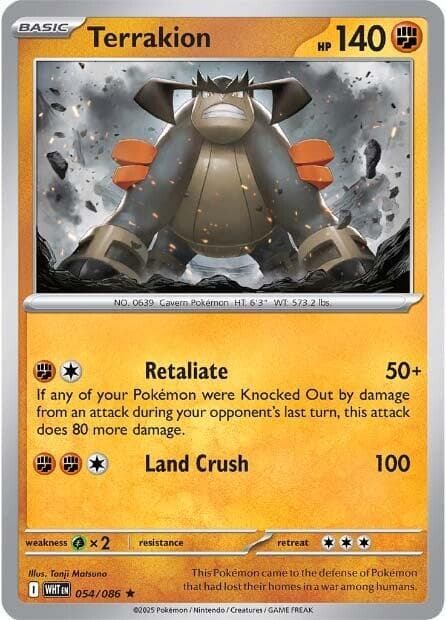 Terrakion #54 — Pokemon White Flare