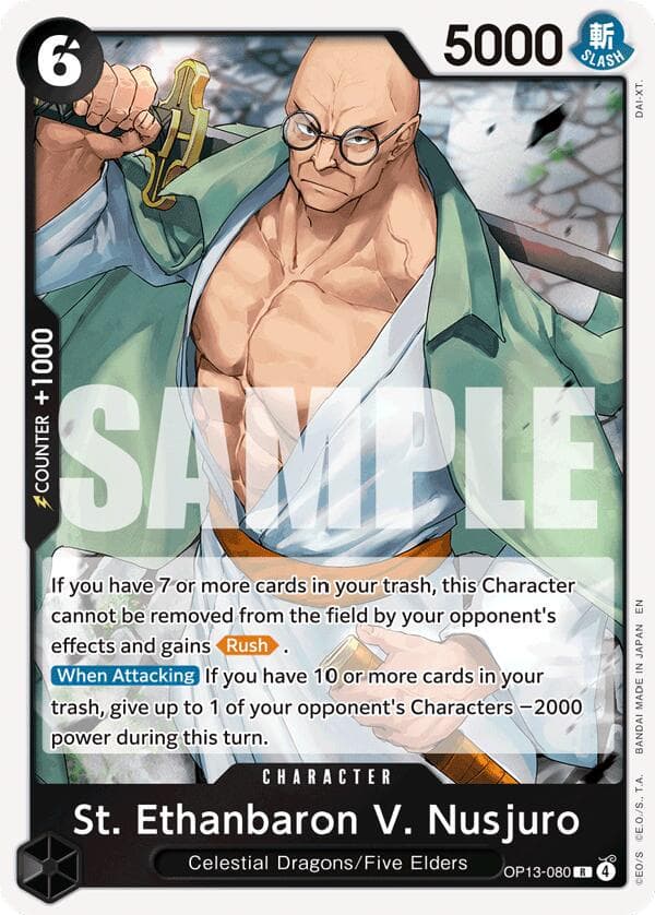 St. Ethanbaron V. Nusjuro OP13-080 — One Piece Carrying on His Will