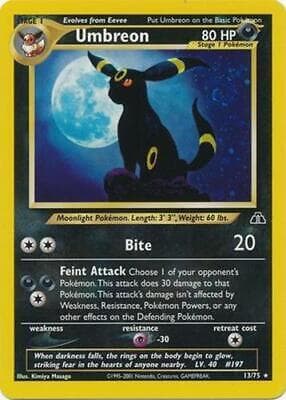 Umbreon #13 — Pokemon Neo Discovery