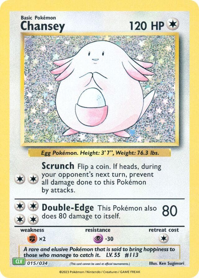 Chansey #15 — Pokemon TCG Classic: Venusaur Deck