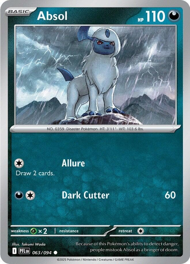 Absol #63 — Pokemon Phantasmal Flames