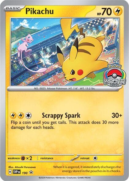 Pikachu #190 — Pokemon Promo