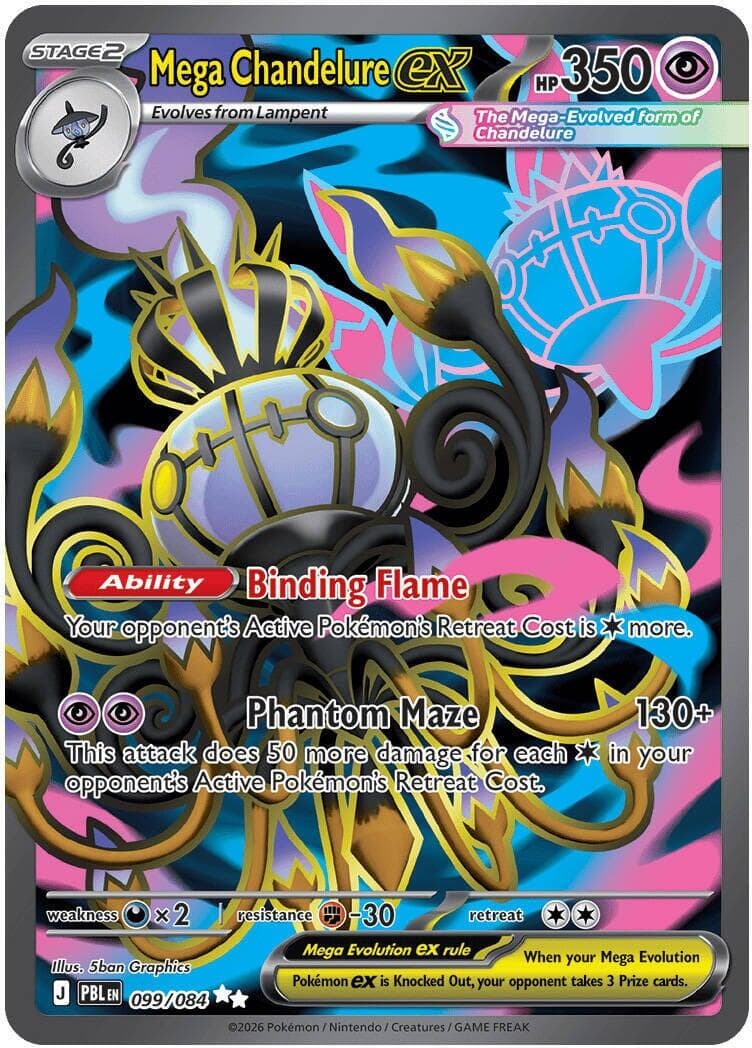 Mega Chandelure ex #99 — Pokemon Pitch Black