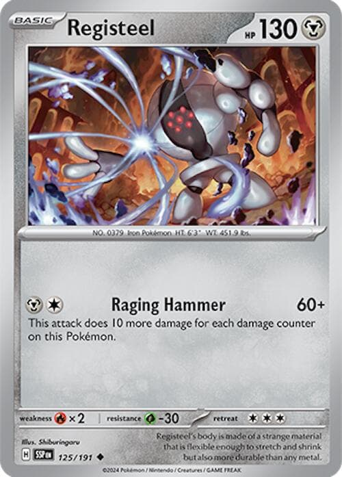 Registeel #125 — Pokemon Surging Sparks