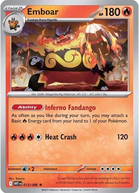 Emboar #13 — Pokemon White Flare