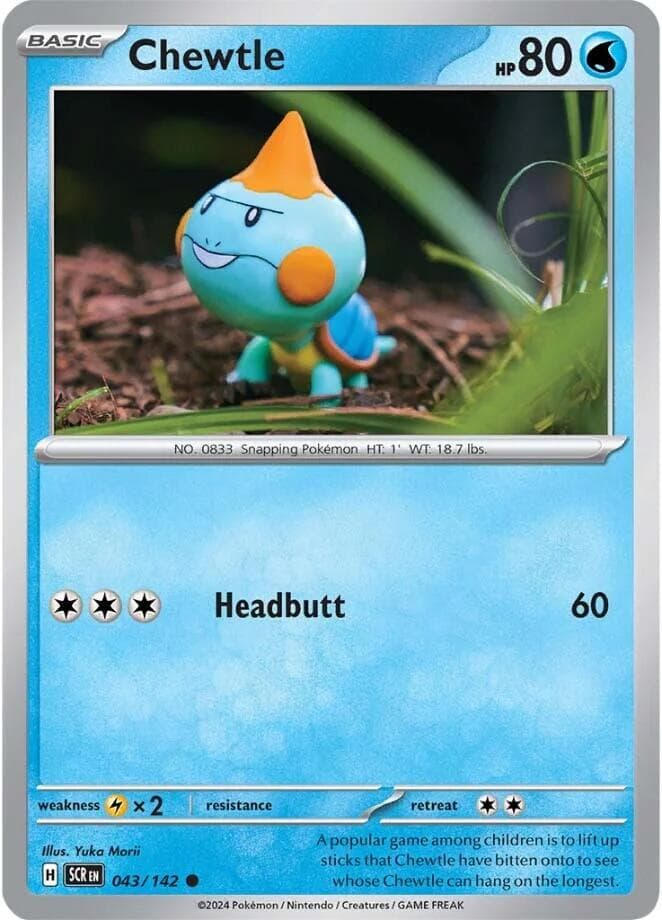 Chewtle #43 — Pokemon Stellar Crown